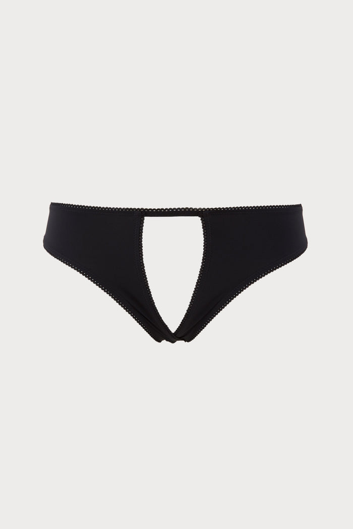 Maison Close Le Petit Secret Open Brief Black