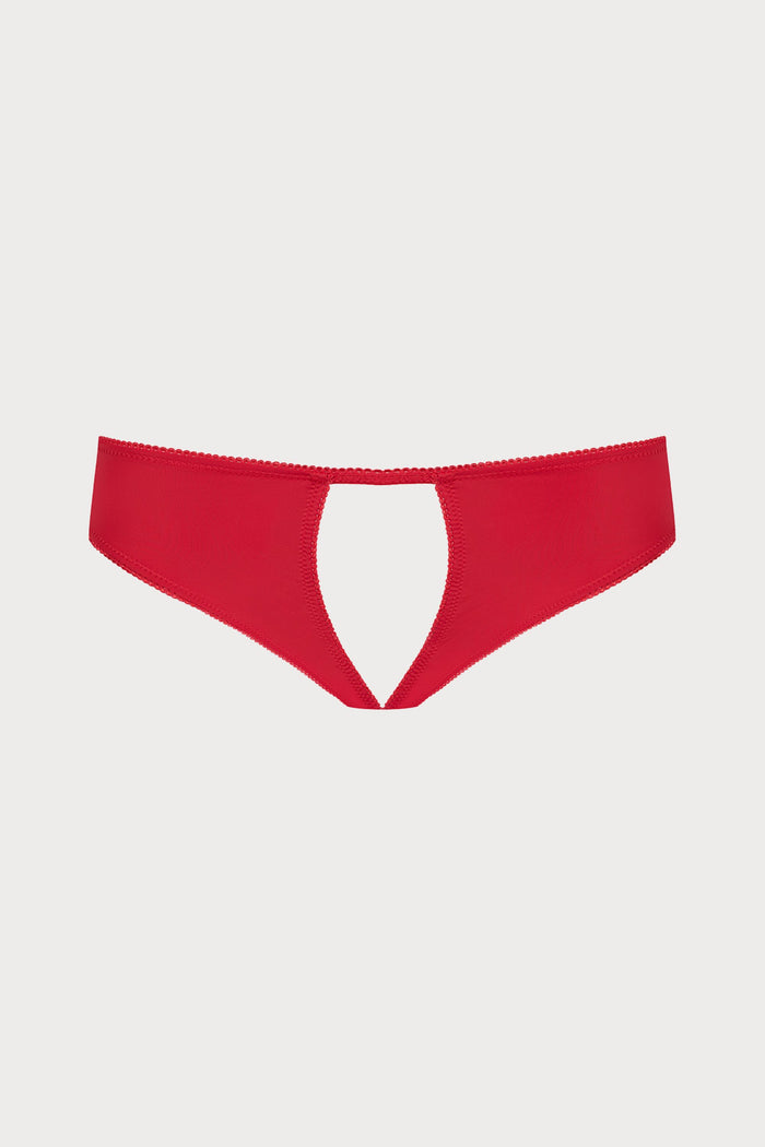 Maison Close Le Petit Secret Open Brief Red