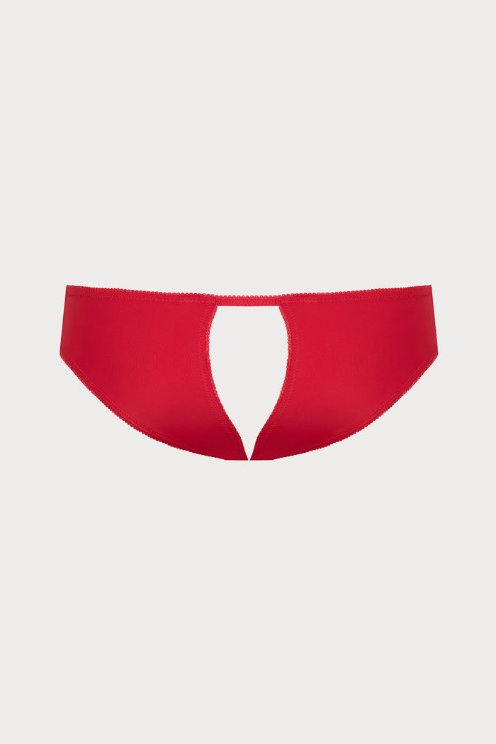 Maison Close Le Petit Secret Open Brief Red