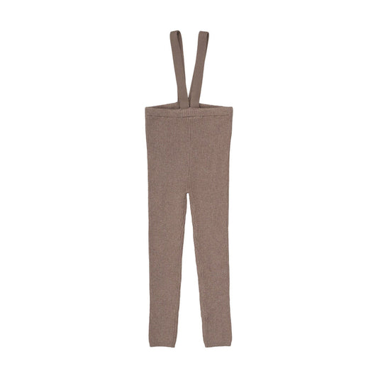 leggings knit suspender - misty oat