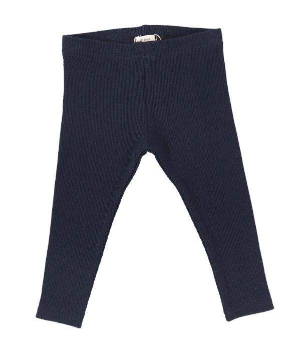 leggings ribbed - navy