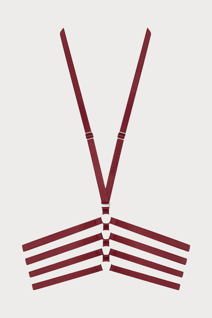 Maison Close Les Fétiches Burgundy Harness - Naughty Knickers