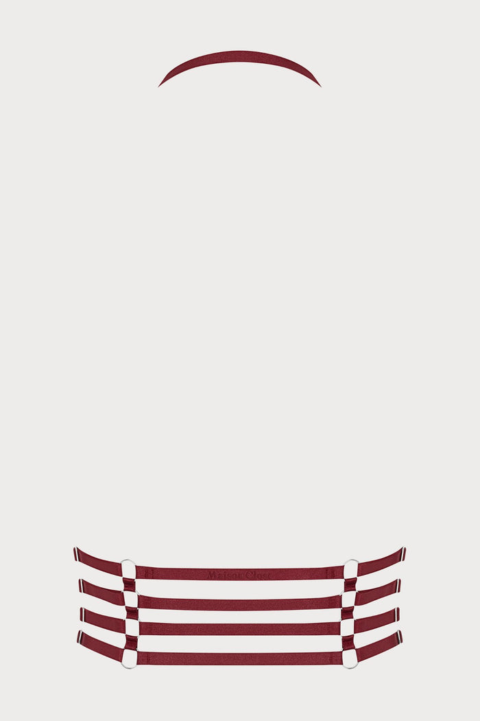 Maison Close Les Fétiches Burgundy Harness - Naughty Knickers