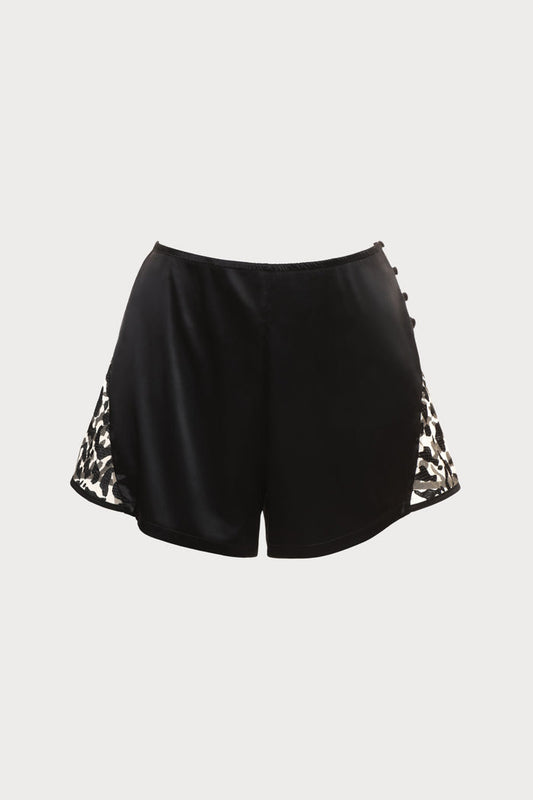 Les Nuits Folles Shorts in Black, Size L (UK 12)