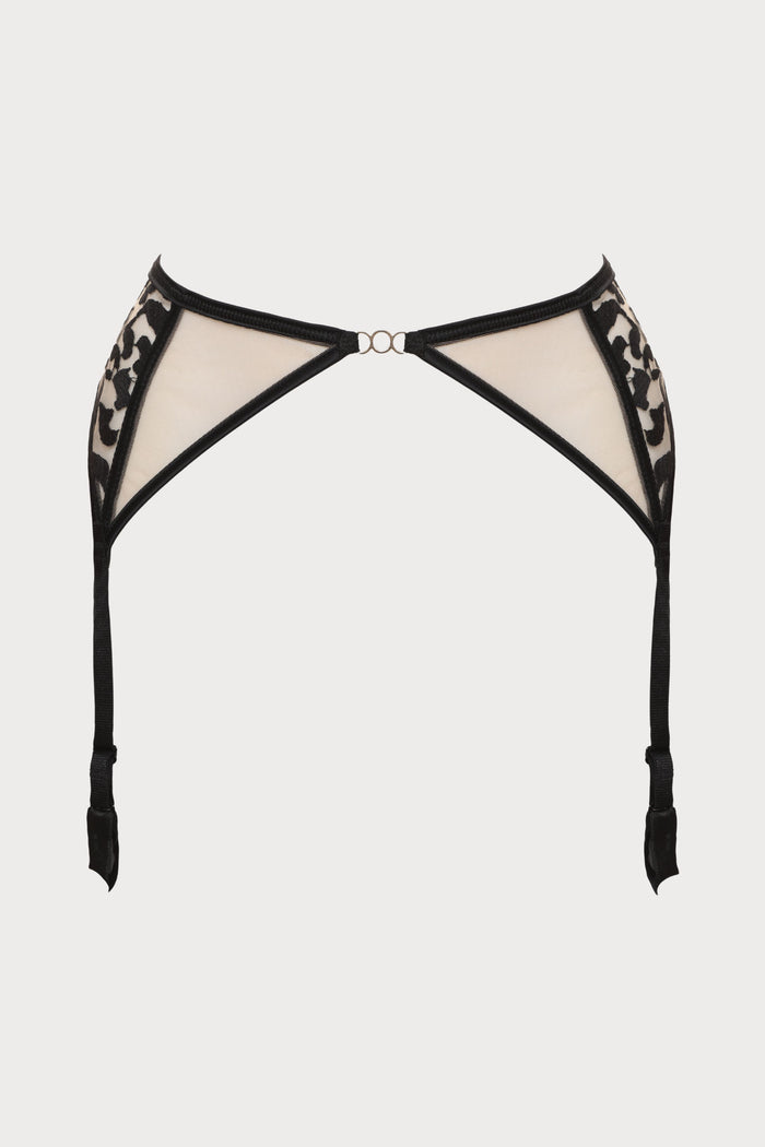 Les Nuits Folles Suspender Belt in Black
