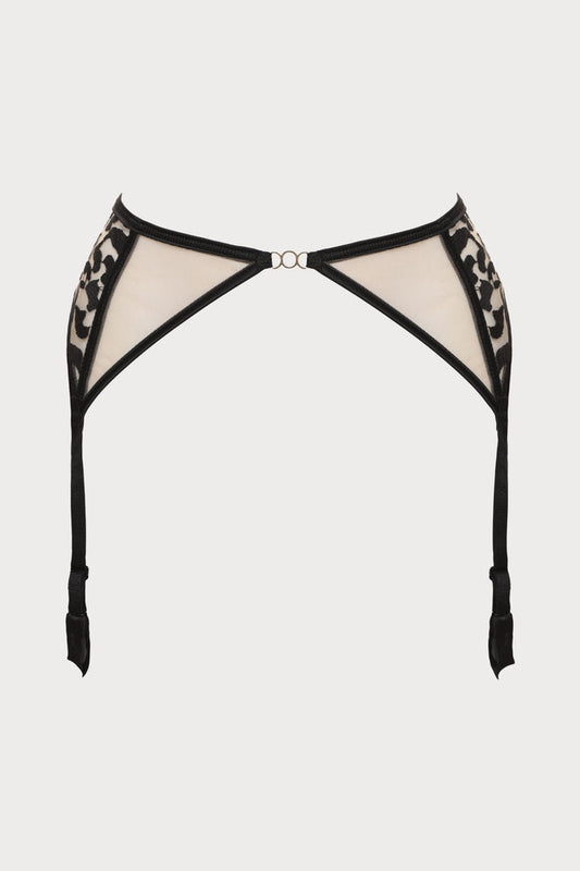 Les Nuits Folles Suspender Belt in Black