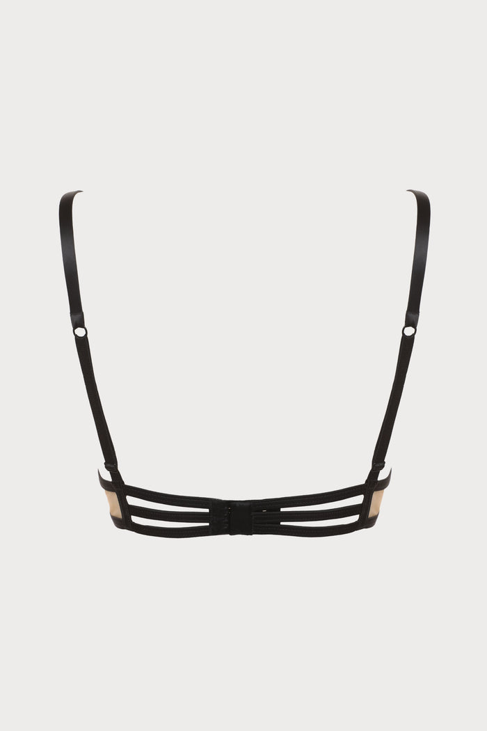 Les Nuits Folles Wireless Triangle Bra in Black