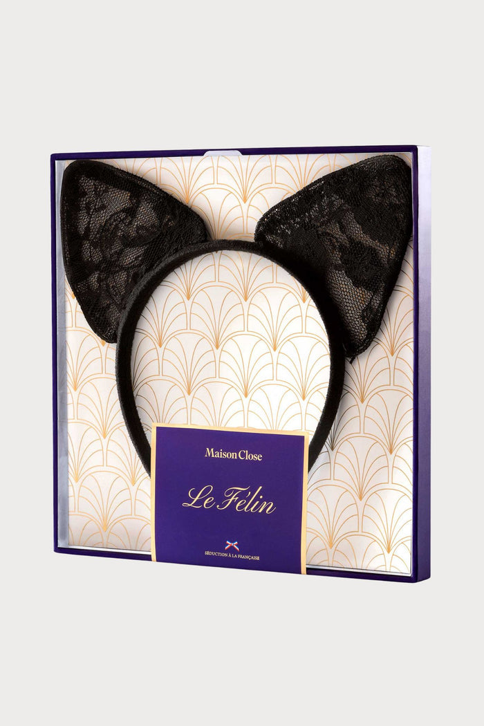 Maison Close Les Romantiques Lace Cat Head Band - Naughty Knickers