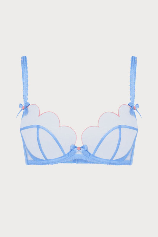 Agent Provocateur Lorna Plunge Underwired Bra Blue/Pink