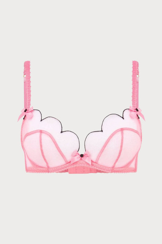 Agent Provocateur Lorna Baby Pink Plunge Underwired Bra