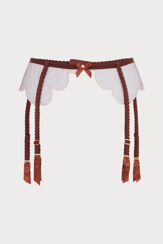 Agent Provocateur Lorna Suspender Chestnut Brown