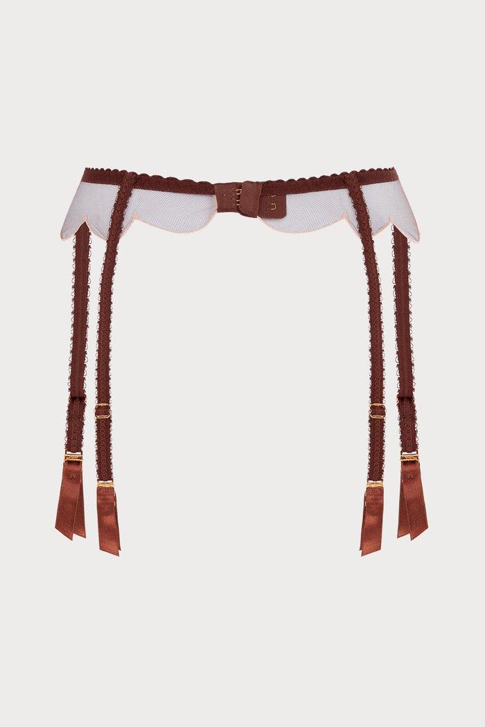 Agent Provocateur Lorna Suspender Chestnut Brown