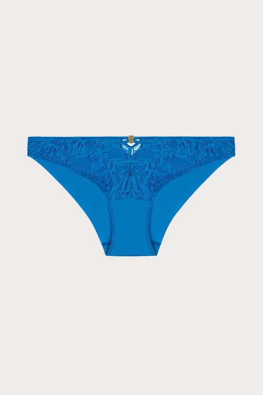 Love Soul Lace Brazilian Brief in Blue