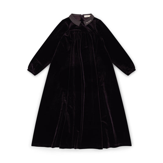 maxi dress loungewear - eggplant