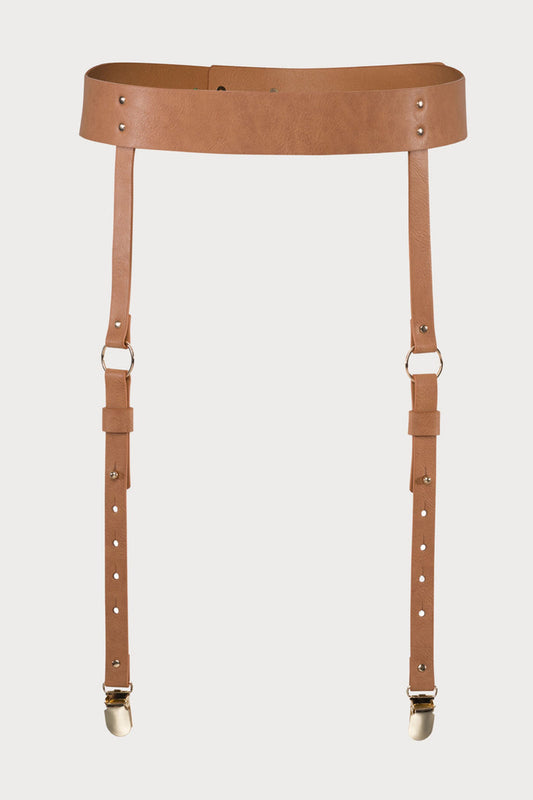 Maze Vegan Leather Suspender Belt
