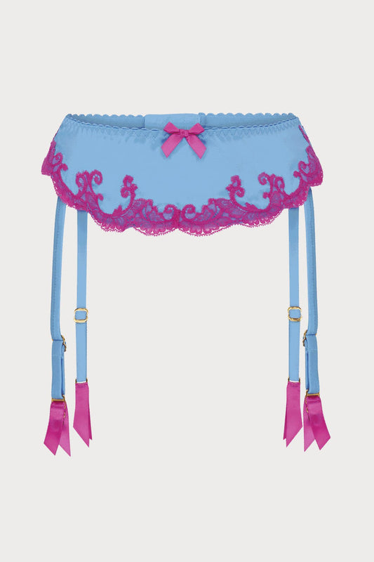 Agent Provocateur Molly Suspender Blue/Pink
