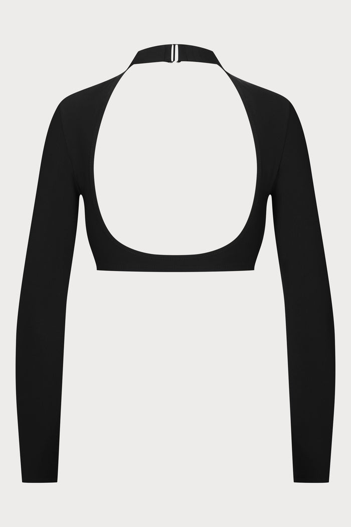 Maison Close Nuit Infinie Lace-Up Crop Top