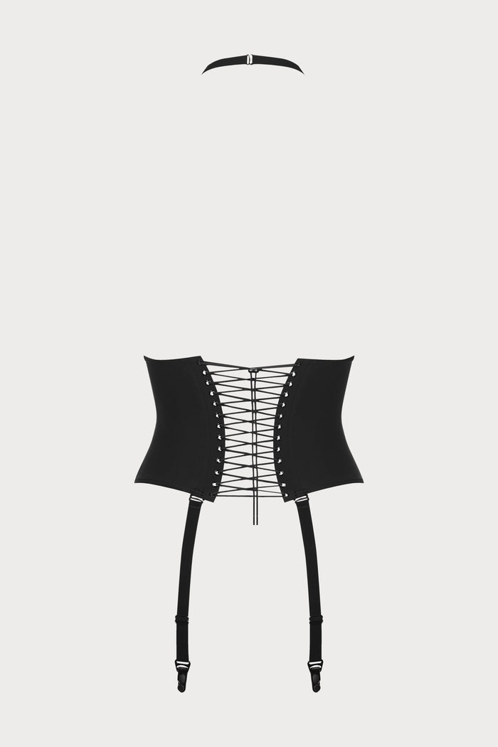 Maison Close Nuit Infinie Waist Cincher - back detail lacing