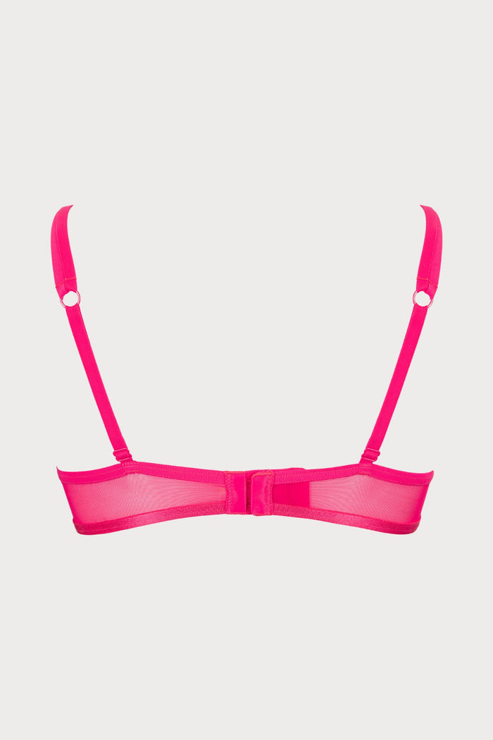 Atelier Amour Oiseau de Paradis Half Cup Bra in Cherry - Naughty Knickers