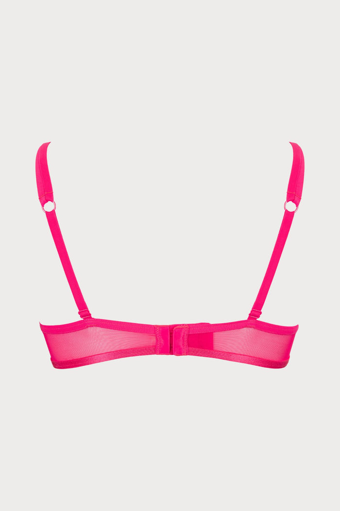 Atelier Amour Oiseau de Paradis Wired Triangle Bra in Cherry - Naughty Knickers