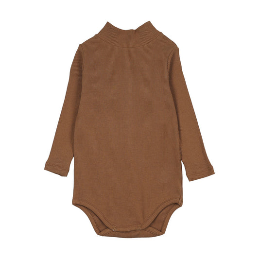 onesie solid mockneck - ochre