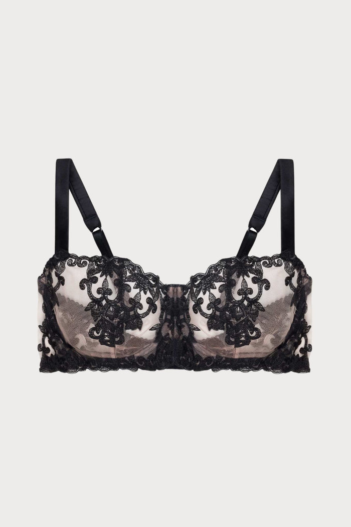 Onyx Black Balcony Bra
