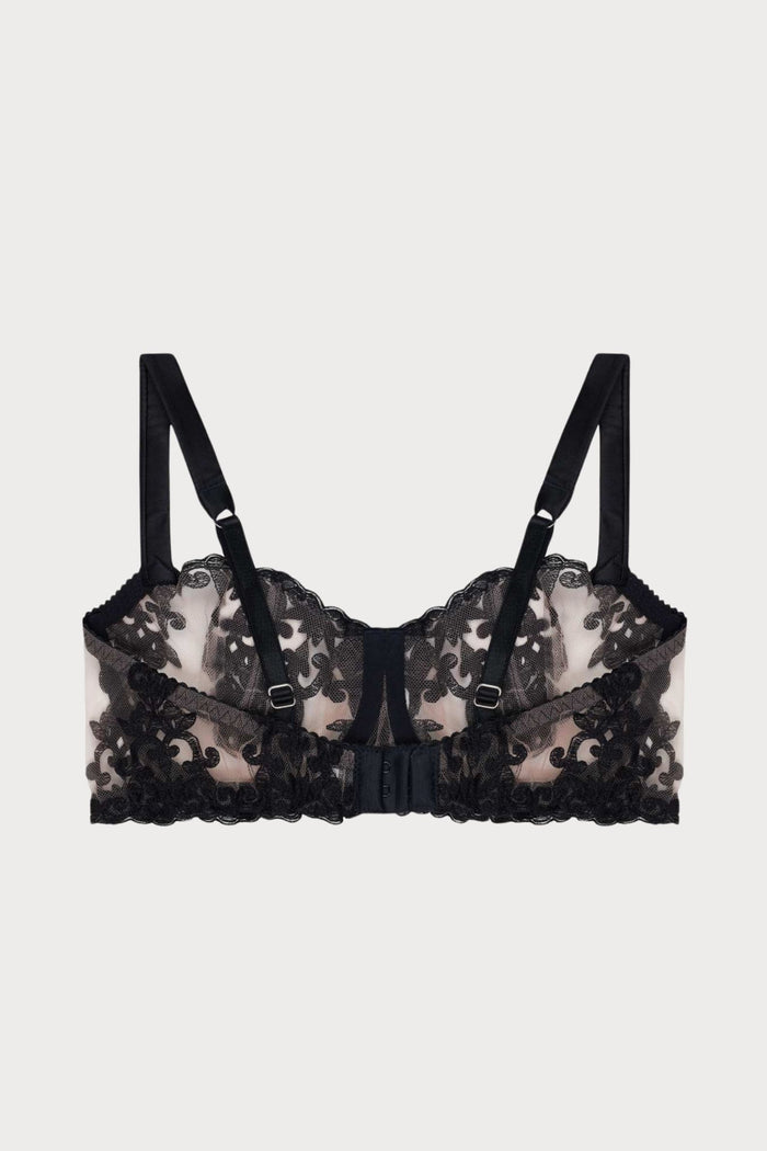 Onyx Black Balcony Bra