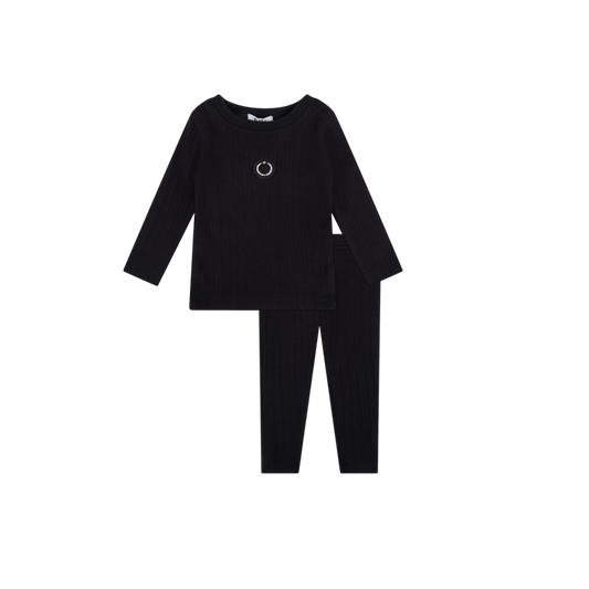 pajamas emblem patch - black/white