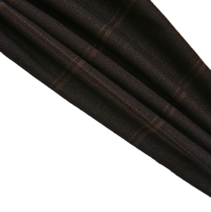 pants plaid  - chocolate brown