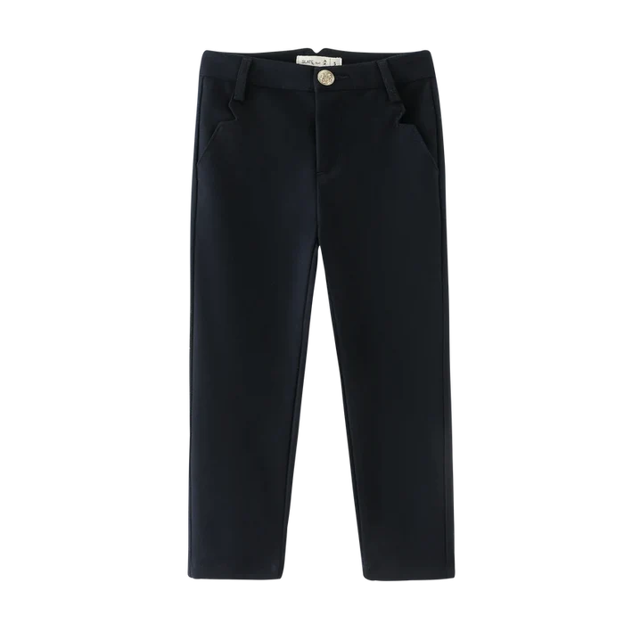 pants wool mauve - navy