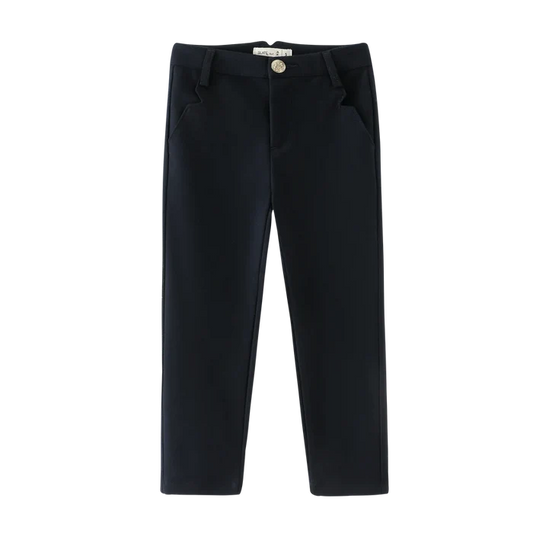 pants wool mauve - navy