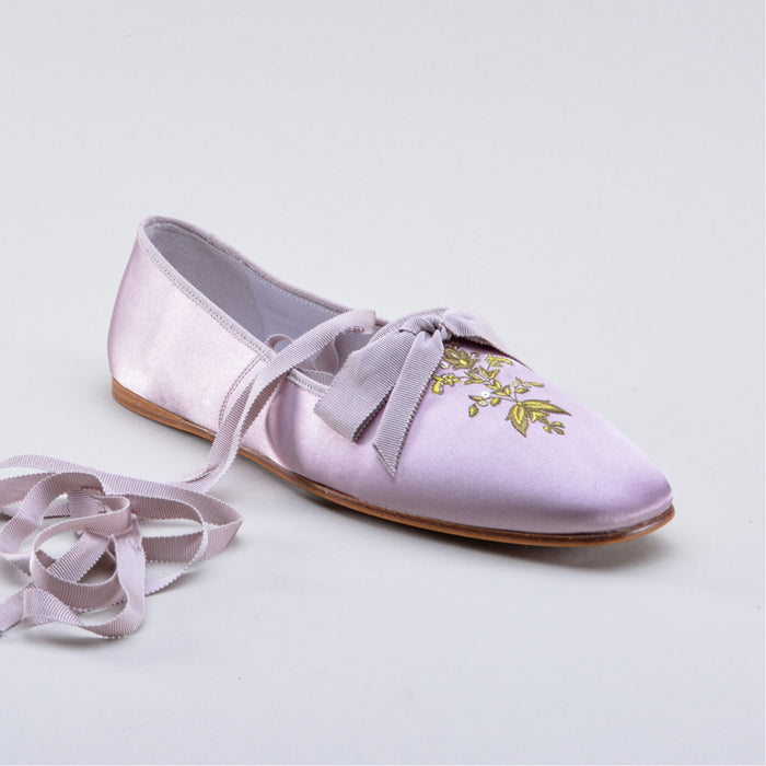 Penelope Regency Slippers (Light Purple)