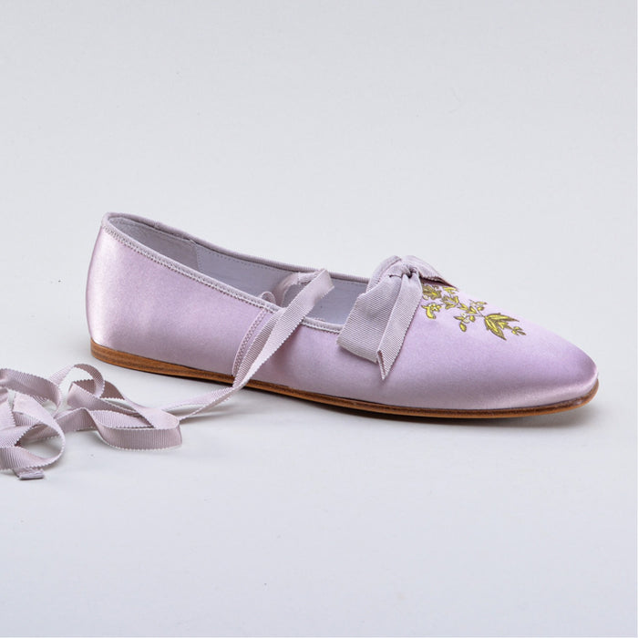 Penelope Regency Slippers (Light Purple)