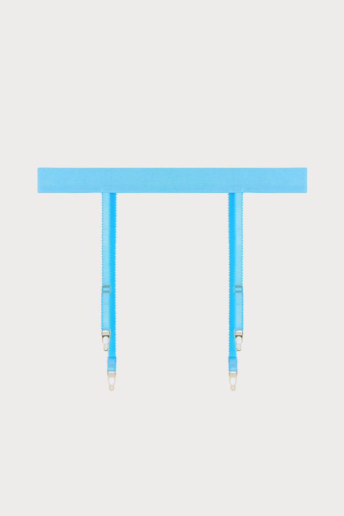 Pippa Suspender Belt in Blue
