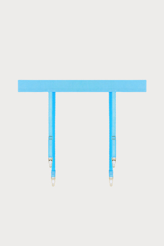 Pippa Suspender Belt in Blue
