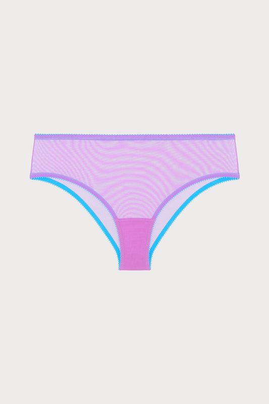Pippa Tulle High Waist Knicker in Purple