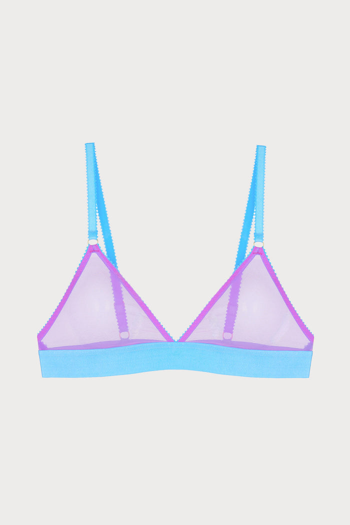 Pippa Tulle Triangle Bra in Purple