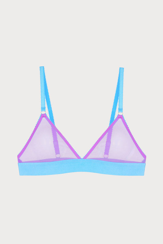 Pippa Tulle Triangle Bra in Purple