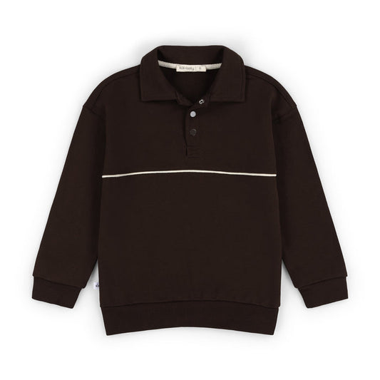 polo l/s track and field - cocoa