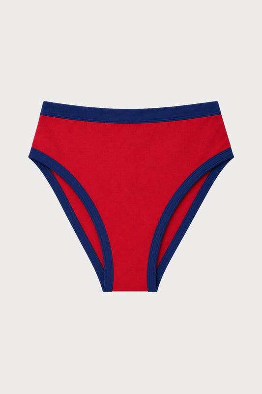 Icone Riccio Bikini Bottom in Red