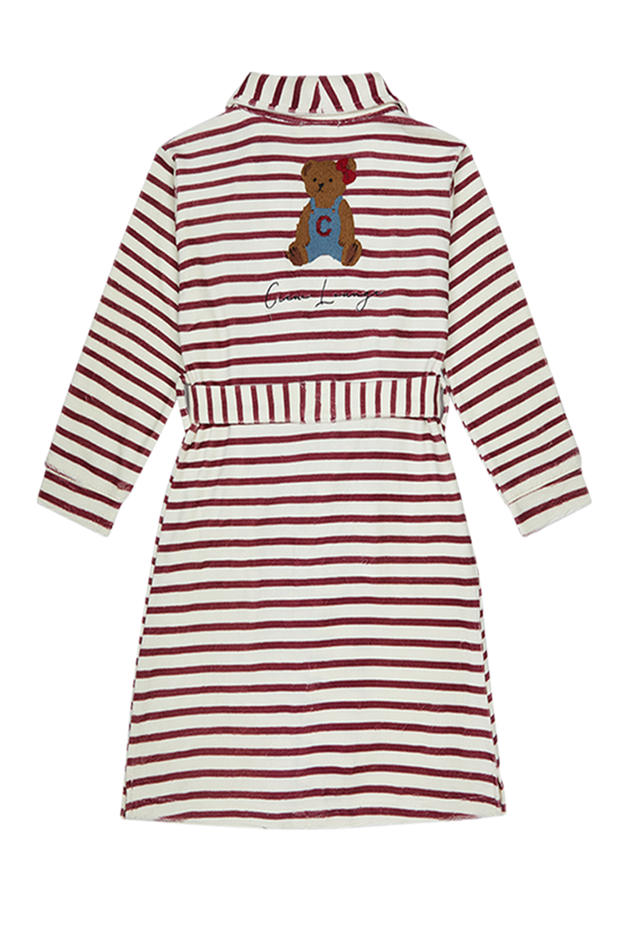 robe striped teddy