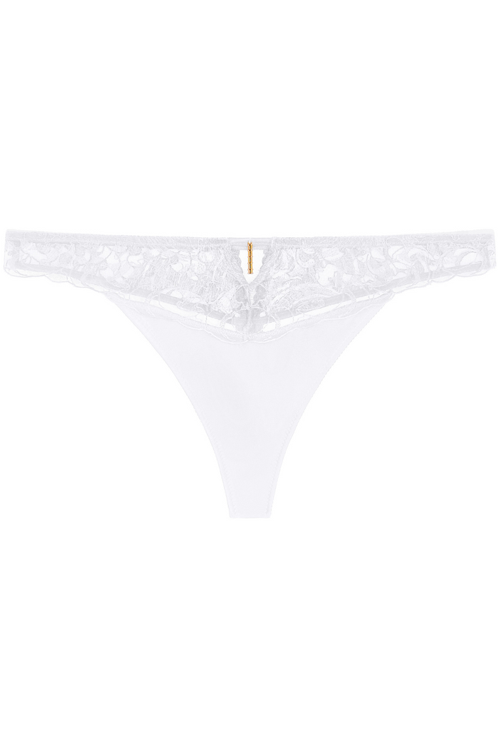 Aubade Satin Memories Arctic Blue Tanga | French Knickers