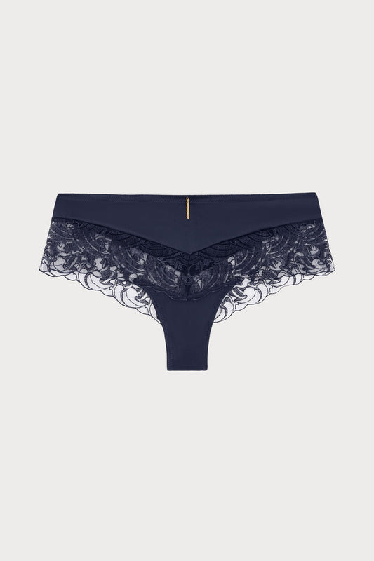 Satin Memories Deep Sea Cheeky Brief, Size L (UK 14)