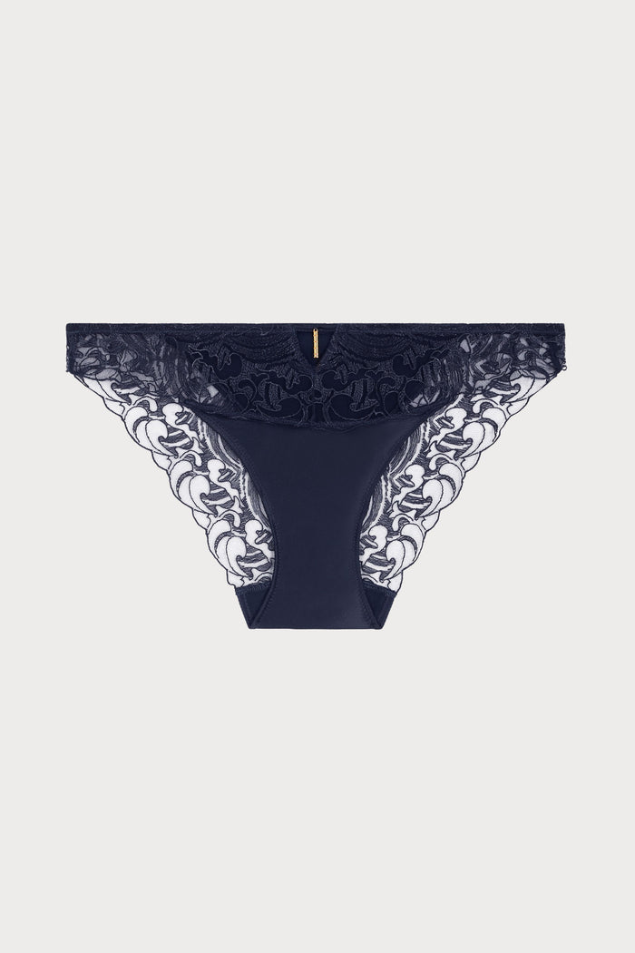 Satin Memories Deep Sea Italian Brief, Size M (UK 12)