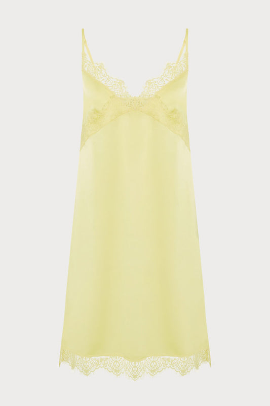 Satin Secrets Yellow Nightie, Size 4 (UK 14-16)