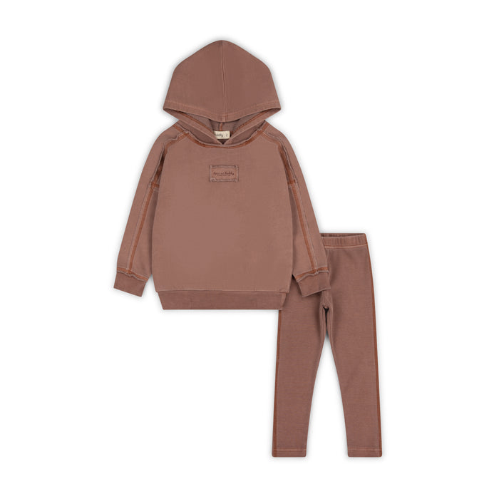 set outfit quiet comfort hooded - autumn berry