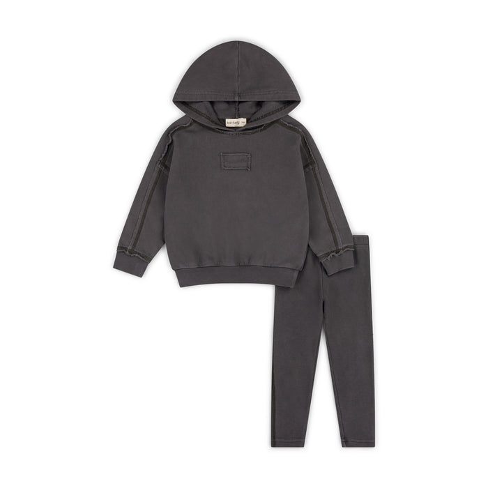 set outfit quiet comfort hooded - gunmetal