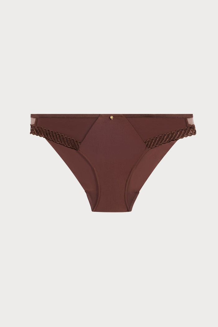 Sheer Emotion Brown Brazilian Brief