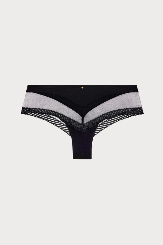 Sheer Emotion Shorty in Black