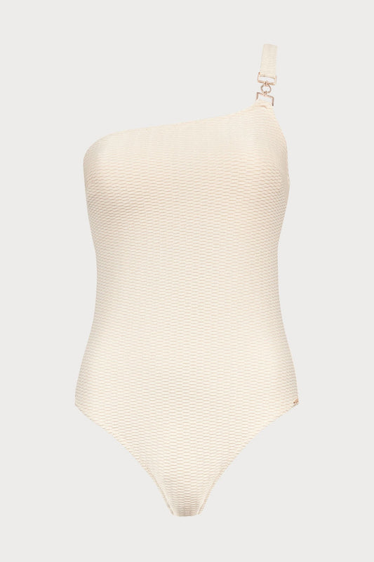 Shimmering Waters One Shoulder Swimsuit